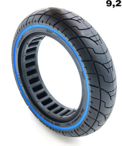 Lehká perforovaná plná pneumatika  9,2×2 – modrá linka