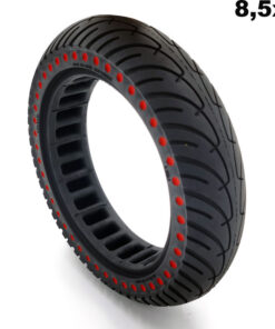 Lehká plná pneumatika  8.5x2 - červené puntíky